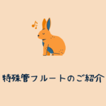 特殊管フルートのご紹介